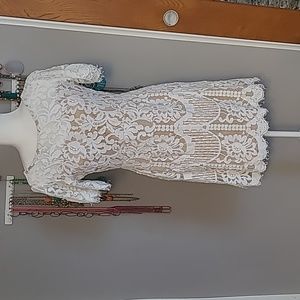 Lulus white lace size M